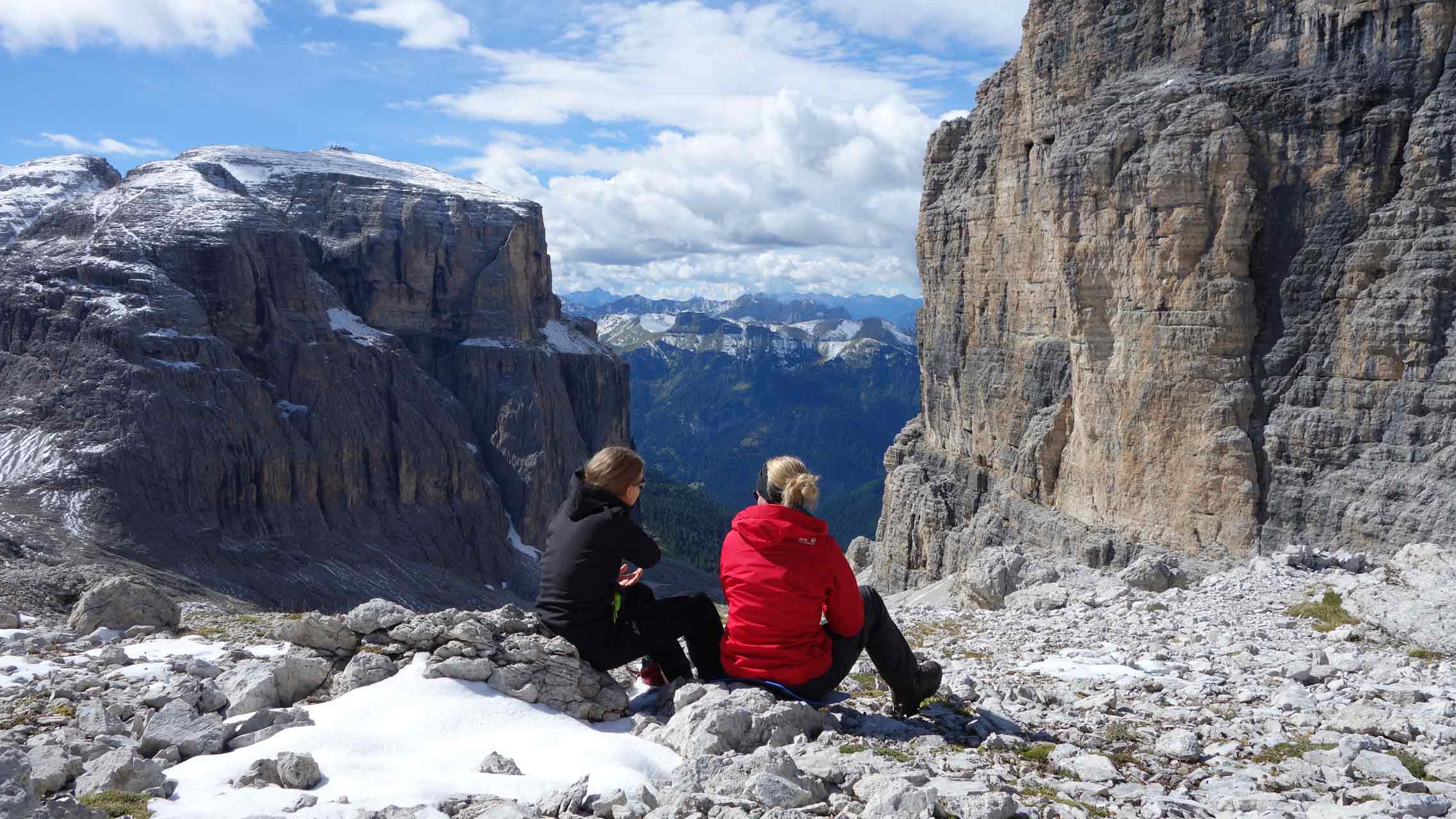 Fabelhafter Ausblick vom Rande der Crespeina-Ebene