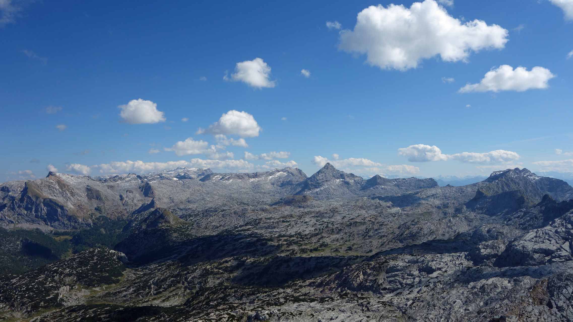 Blick auf das Steinerne Meer vom Ingolstädter Haus