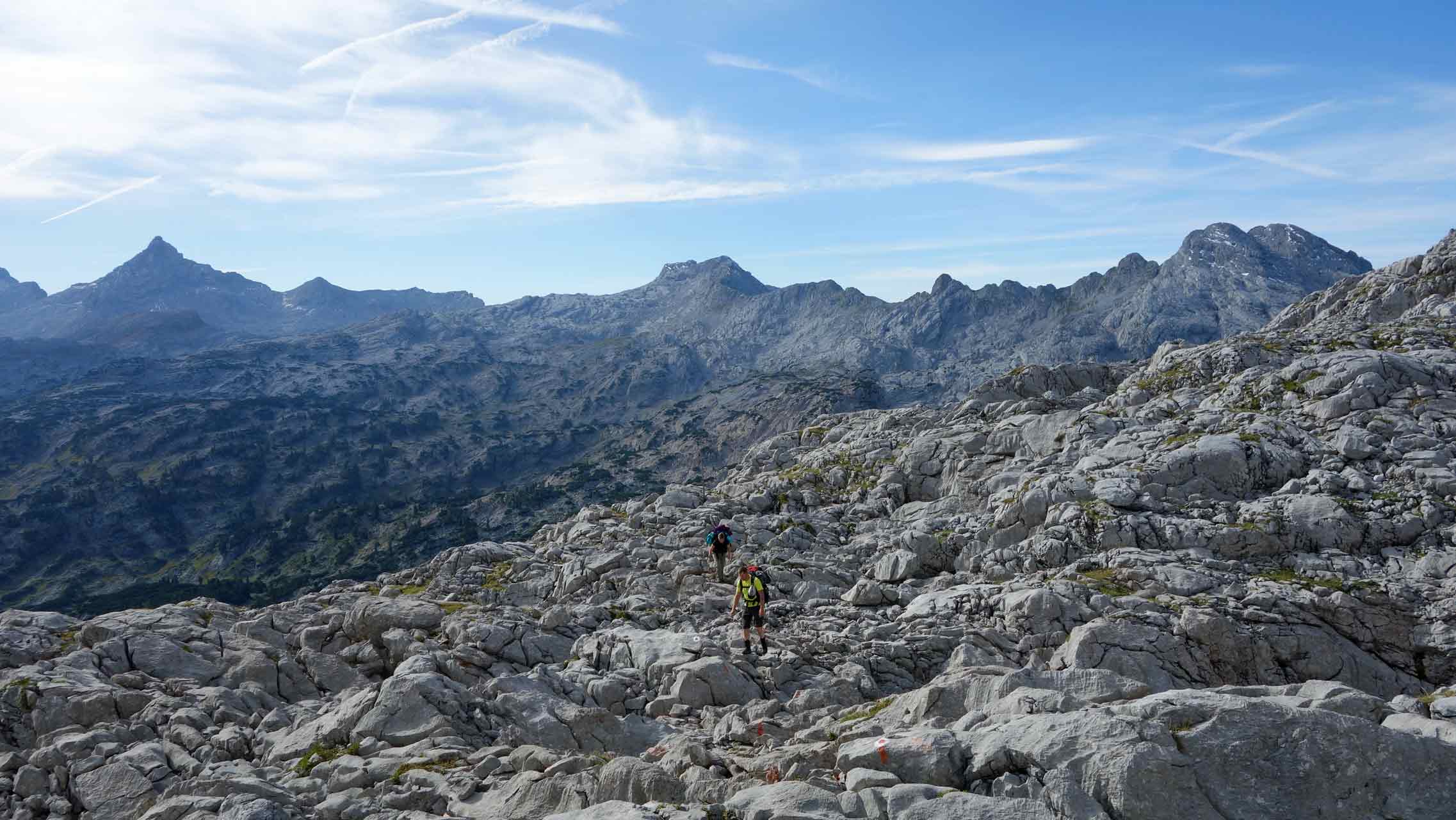 Auf dem Weg vom Ingolstädter Haus zur Wimbachgrieshütte