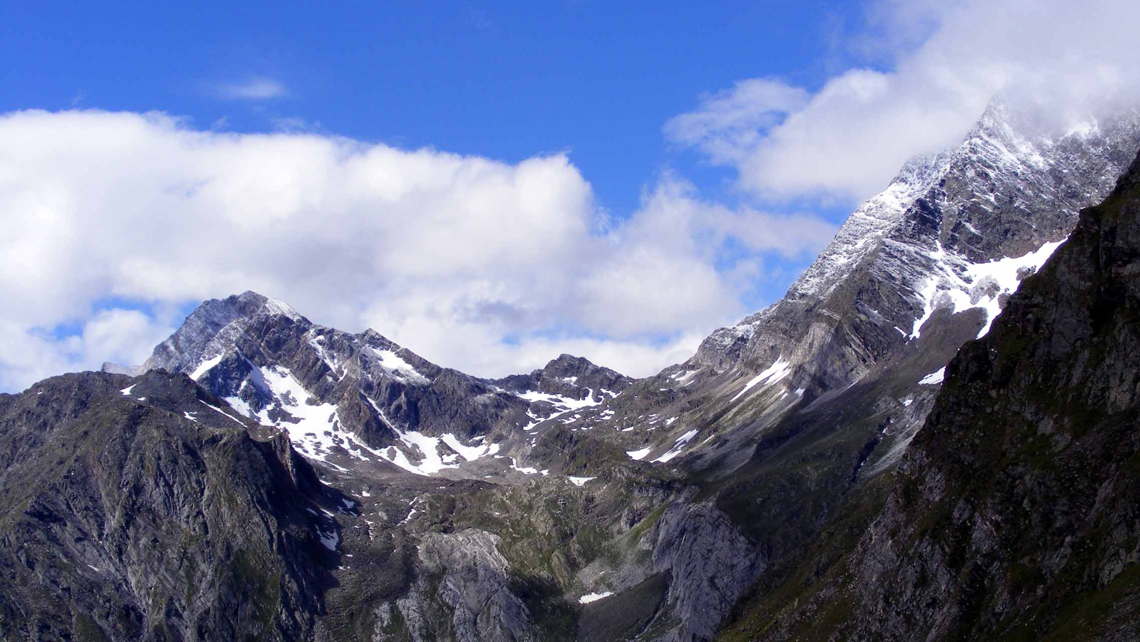 Tolles Panorama auf dem Weg von der Zwickauer Hütte zur Stettiner Hütte