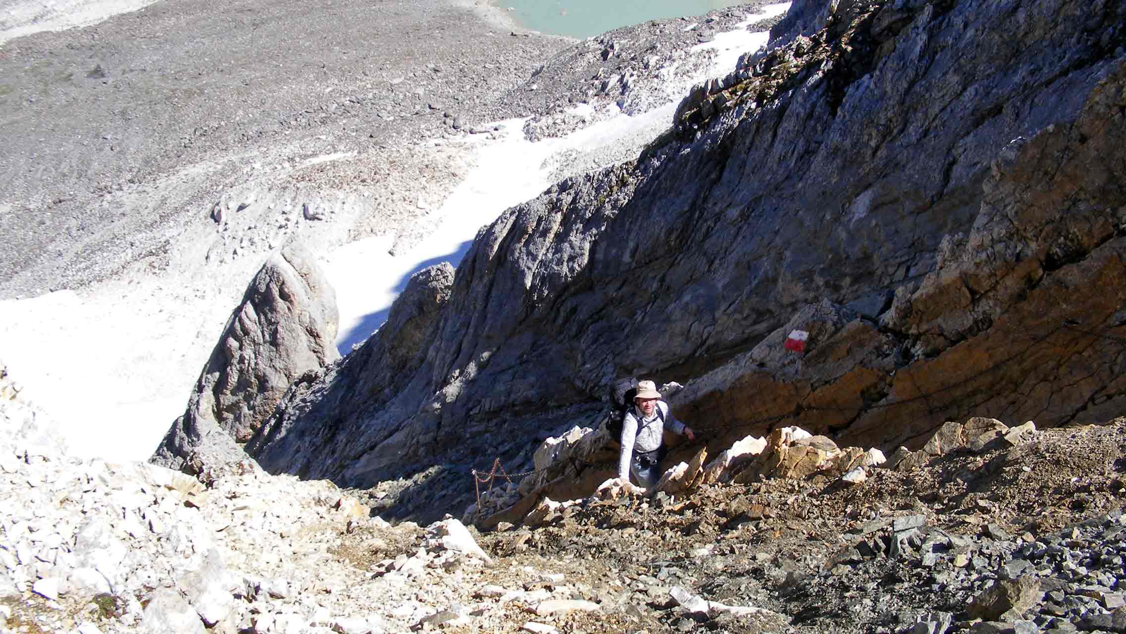 Aufstieg im Eisjöchl